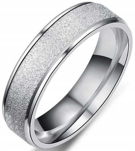 Srebrny Pierścień Szlachetna Brokat Błyszczący