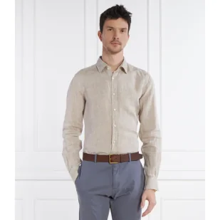 Windsor Lniana koszula Lapo-W | Shaped fit - Koszule męskie - miniaturka - grafika 1