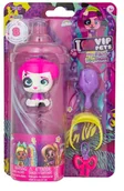Figurki dla dzieci - VIP PETS MINI FANS BOW POWER S5 LALKA PIESEK FIGURKA Długie Włosy SARAH - miniaturka - grafika 1