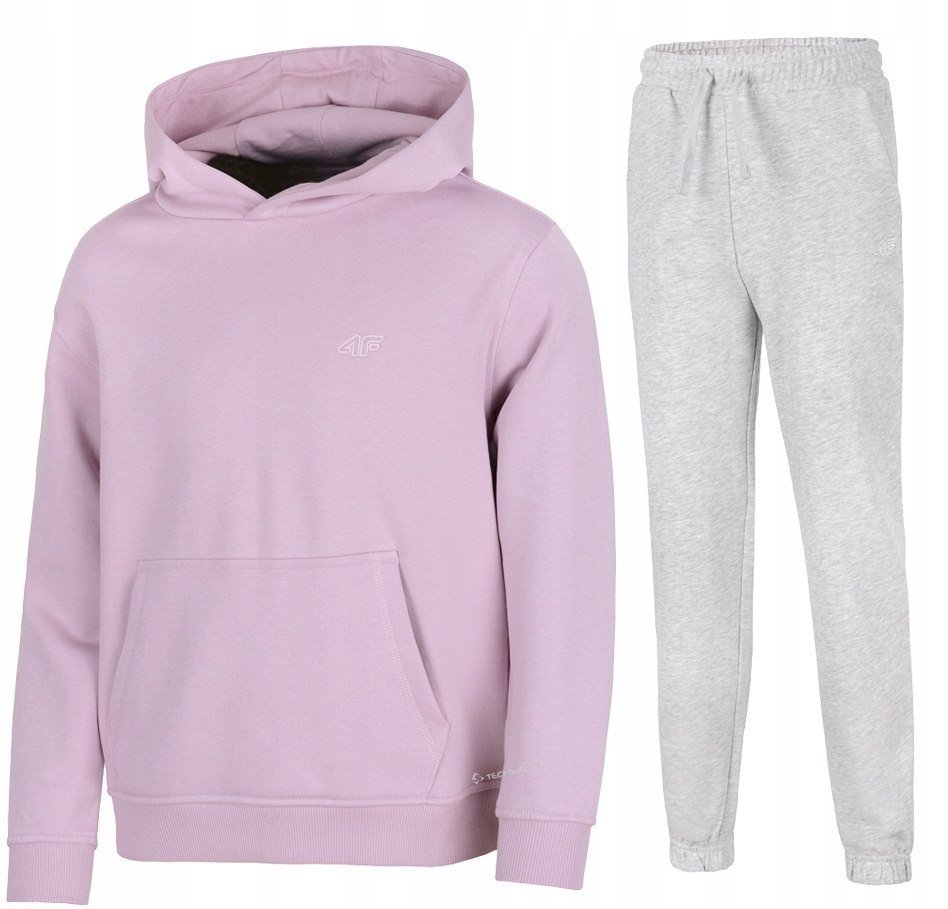 4F OCIEPLANY DZIEWCZÄCY DRES KOMPLET BLUZA SPODNIE / rozm 152