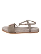 Sandały damskie - Clarks Skórzane sandały "Agean Cool" w kolorze szarobrązowym - miniaturka - grafika 1