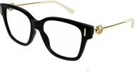 Okulary korekcyjne, oprawki, szkła - Gucci Okulary korekcyjne GG1204O-001 - miniaturka - grafika 1
