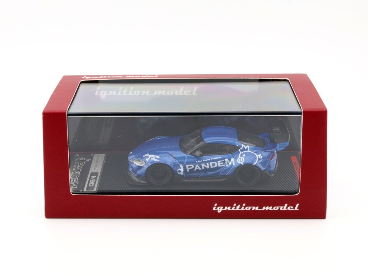 IGNITION MODEL Toyota Pandem Supra A90 Blue Metallic 1:64 Edycja Limitowana
