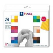 Masy plastyczne - STAEDTLER Fimo Soft 24x25g kolory Basic - Staedtler - miniaturka - grafika 1