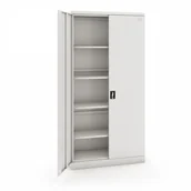 Szafy biurowe - B2B Partner Szafa metalowa dwudrzwiowa, zamek cylindryczny, 1990 x 1000 x 435 mm CY-034-07 - miniaturka - grafika 1