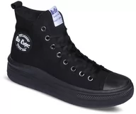 Trampki damskie - Lee Cooper, Trampki damskie MID, LCW-23-44-1628L, Czarne, Rozmiar 39 - miniaturka - grafika 1