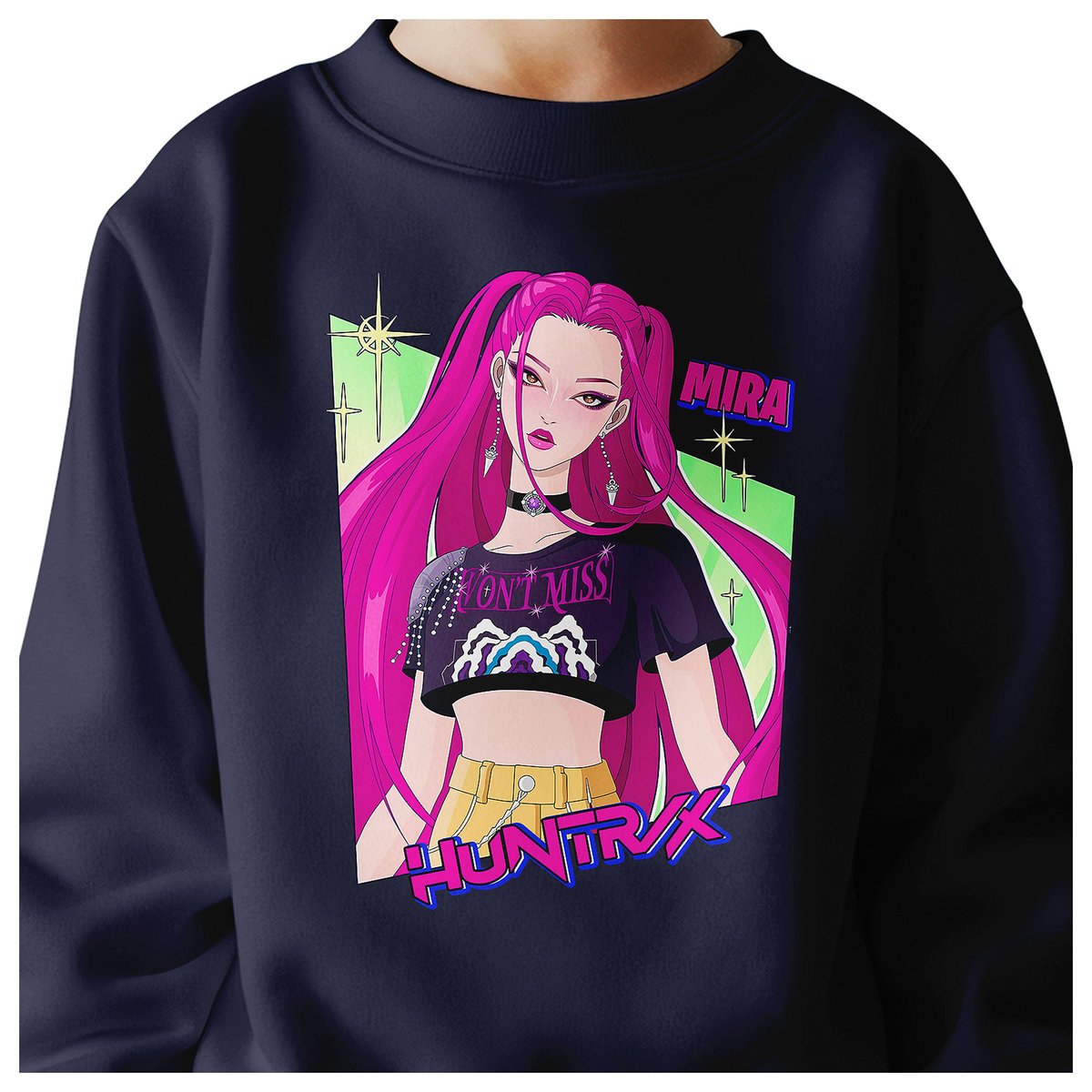 BLUZA DZIECIĘCA HUNTRIX MIRA KPOP 146-152 BAWEŁNIANA JAKOŚĆ