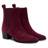 Botki damskie - Botki Caprice 9-25304-45 Bordowy - miniaturka - grafika 1