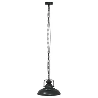 Lampy ogrodowe - vidaXL Lampa wisząca E27 Czarna Ø 31 cm Żelazo - miniaturka - grafika 1