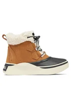 Buty dla chłopców - Sorel Śniegowce Youth Out N About™ Iv Chillz Wp 2101321243 Brązowy - miniaturka - grafika 1