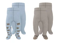 Rajstopy dziecięce - lupilu® Rajstopy termiczne niemowlęce z biobawełną, 2 pary - miniaturka - grafika 1