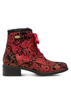 Botki damskie - Laura Vita Botki Emcmao 45 Czerwony - miniaturka - grafika 1