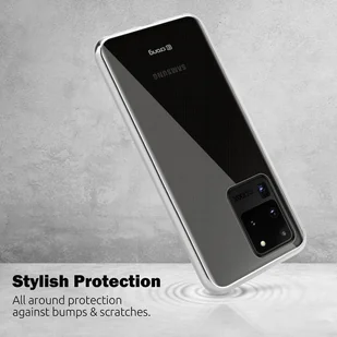Crong Crystal Slim Cover - Etui Samsung Galaxy S20 Ultra (przezroczysty) - Etui i futerały do telefonów - miniaturka - grafika 6