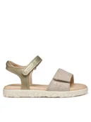 Buty dla dziewczynek - Geox Sandały J Haiti J028ZA 007NF C2012 M Złoty - miniaturka - grafika 1