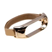 Akcesoria do pulsometrów i zegarków sportowych - Pasek opaska Xiaomi Mi Band 5 Magnes - złota - miniaturka - grafika 1