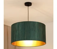 Lampy sufitowe - Brilagi - Żyrandol na lince BOSTON ROLLER 1xE27/15W/230V śr. 45 cm zielony/złoty - miniaturka - grafika 1