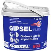 Gipsy i gładzie gipsowe - Gładź szpachlowa gotowa Gipsel Plus 603 1,5 kg śnieżnobiała KREISEL - miniaturka - grafika 1