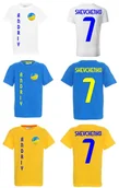 Koszulki sportowe męskie - Koszulka UKRAINA Andriy SHEVCHENKO 7 jr - miniaturka - grafika 1