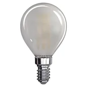 Żarówki LED - EMOS żarówka LED Filament Mini Globe Matt 4 W E14, ciepła biel, szkło, 4 W, przezroczysty, 5,2 x 5,2 x 8,7 cm Z74234 - miniaturka - grafika 1