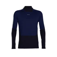 Koszulki męskie - Koszulka męska Icebreaker Merino 200 Oasis Sonebula LS High Neck Mid Navy/Royal Navy/Snow/Cb L - miniaturka - grafika 1