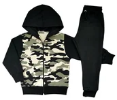 Dresy i komplety dla chłopców - Komplet dresowy dla chłopca MORO wojskowe kieszenie do szkoły REVAJ 128 - Revaj - miniaturka - grafika 1