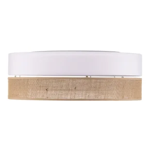 TK Lighting Plafon/lampa sufitowa nowoczesna LINOBIANCO SMALL 3pł. juta Wysyłka za 0 zł 6577 - Lampy sufitowe - miniaturka - grafika 5