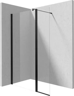 Deante KERRIA PLUS Panel ruchomy 40cm do kabin Nero KTSXN72P - Ścianki i drzwi prysznicowe - miniaturka - grafika 1