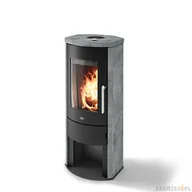 Piece wolnostojące - Eva Calor Piec na drewno Ginevra 7 kW - hermetyczny - Kamień naturalny Steatyt - miniaturka - grafika 1
