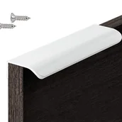 Zawiasy, okucia i inne akcesoria - opakowanie (8*3,2*1,8 cm) Biały niewidoczny uchwyt kuchenny, okrągły uchwyt narożny do mebli/łazienek/szafek - miniaturka - grafika 1