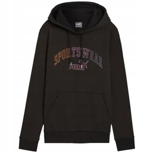 Bluza damska Puma Ess+ Logo LAB Hoodie FL czarna 682987 01 M - Bluzy damskie - miniaturka - grafika 1