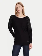 Swetry damskie - Guess Sweter W5BR38 Z2NQ2 Czarny Relaxed Fit - miniaturka - grafika 1