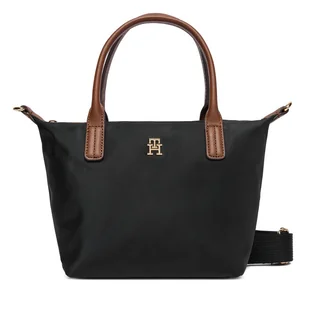Torebka Tommy Hilfiger Popette Mini Tote AW0AW17709 Czarny - Torebki damskie - miniaturka - grafika 1