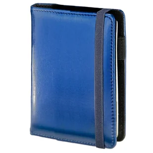 Notes niebieski A4 z wymiennym wkładem zapięcie na gumkę 42B 100 kartek kratka - Kalendarze - miniaturka - grafika 1