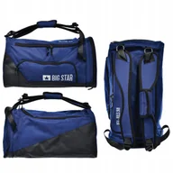 Torebki damskie - Torba sportowa BIG STAR 2w1 plecak wodoodporna podróżna RR574097 granatowa - miniaturka - grafika 1