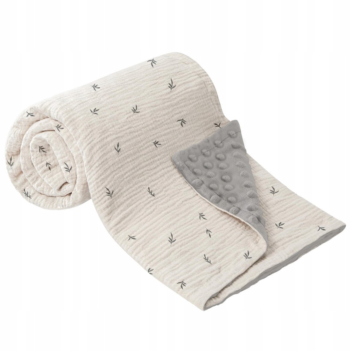 BEARMOSS Kocyk Dziecięcy Bawełniany Miękki 70x100cm