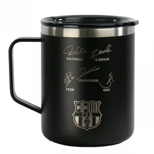 FC Barcelona kubek termiczny Runbott z autografami 400 ml 972195 czarny - Kubki termiczne - miniaturka - grafika 1