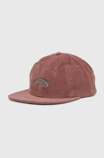 Czapki męskie - Billabong czapka z daszkiem sztruksowa kolor różowy z aplikacją EBYHA00127 - grafika 1