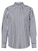 Koszule damskie - Tommy Hilfiger - Bluzka damska, biały|niebieski - miniaturka - grafika 1