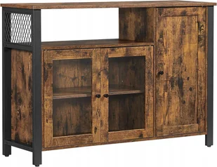 Komoda Kredens 110 cm W Stylu Rustyklanym Szafa Do Salonu Kuchni Loft - Komody - miniaturka - grafika 1