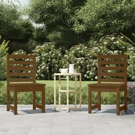 Fotele i krzesła ogrodowe - vidaXL Krzesła ogrodowe, 2 szt., miodowy brąz, 40,5x48x91,5 cm, sosna - miniaturka - grafika 1