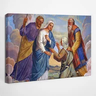 Ikony i obrazy sakralne - Matka Boża Święta Rodzina - obraz polycanvas, 30x20 - miniaturka - grafika 1