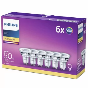 Philips żarówka halogenowa LED będąca odpowiednikiem żarówki o mocy 50 W, GU 10, ciepłe białe światło (2700 K), 355 lm 929001215233 - Halogeny - miniaturka - grafika 1