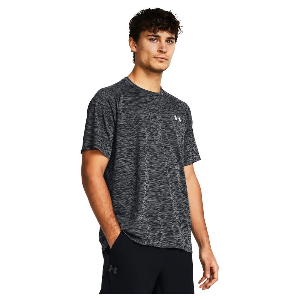 Koszulka męska Under Armour Tech Textured SS Black/White M
