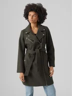 Płaszcze damskie - Vero Moda Płaszcz przejściowy 10289973 Szary Regular Fit - miniaturka - grafika 1