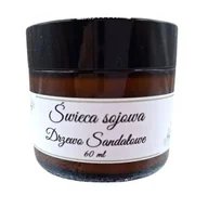 Świece - Świeczka Sojowa Ręcznie Robiona Drzewo Sandałowe 60 ml. Świeczka w Słoiczku - miniaturka - grafika 1