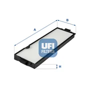 Filtry kabinowe - Filtr, wentylacja przestrzeni pasażerskiej UFI Filtry 53.244.00 - miniaturka - grafika 1