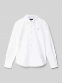 Bluzki dla dziewczynek - Bluzka koszulowa z listwą guzikową - miniaturka - grafika 1