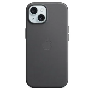 Etui do Apple iPhone 15 z MagSafe, kolor Black - FineWoven Case - Etui i futerały do telefonów - miniaturka - grafika 1