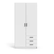 Szafy - Biała szafa Tvilum Sprint, 99 x 200 cm - miniaturka - grafika 1