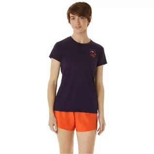 Koszulki i topy damskie - Koszulka Asics Fujitrail Logo SS Top Tee W 2012C395 (kolor Fioletowy, rozmiar M) - grafika 1